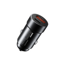 Automobilinis įkroviklis Remax RCC361 15W USB-C / USB-A juodas Automobilinis įkroviklis Remax RCC361 15W USB-C / USB-A juodas