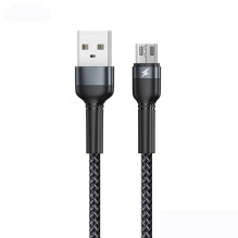 USB kabelis Remax RC-124m USB-A to MicroUSB 1.0m juodas