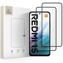 LCD screen protector Tech-Protect Glass Fit+ 2-Pack Xiaomi Redmi 15 4G / Redmi 15 5G black