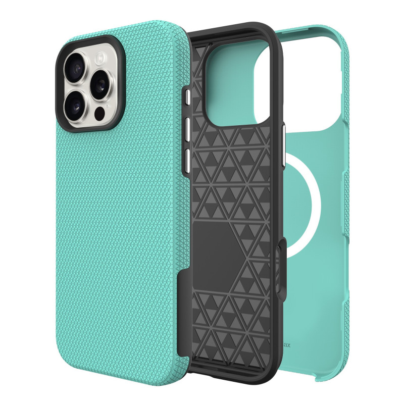 Perfectionists Triangle Mag Case Apple iPhone 15 Pro green