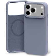 Dėklas Mercury Pure Magsafe Silicon Case Apple iPhone 17 Pro Max levandos pilka
