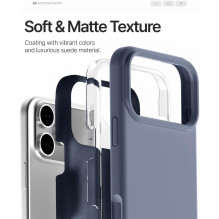 Mercury Pure Magsafe Silicon Case for Apple iPhone 17 Pro Max lavender gray