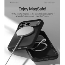 Dėklas Mercury Pure Magsafe Silicon Case Apple iPhone 17 Pro raudonas