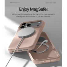 Mercury Pure Magsafe Silicon Case for Apple iPhone 17 Pro pink sand