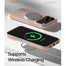 Mercury Pure Magsafe Silicon Case for Apple iPhone 17 Pro pink sand