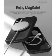 Mercury Pure Magsafe Silicon Case for Apple iPhone 17 red
