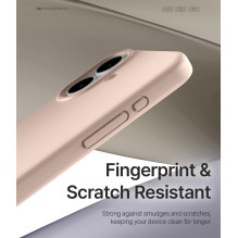 Mercury Pure Magsafe Silicon Case for Apple iPhone 17 Rose Sand