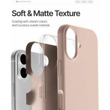 Mercury Pure Magsafe Silicon Case for Apple iPhone 17 Rose Sand
