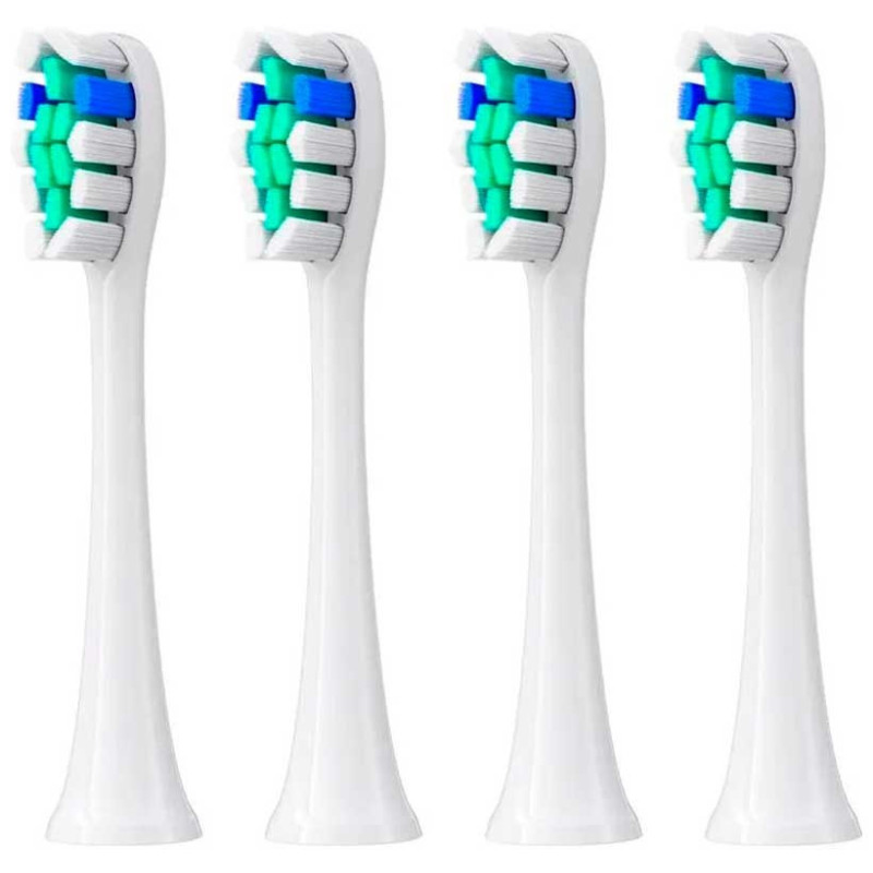 Electric toothbrush heads for Bitvae S2 (4 pcs.) white