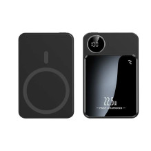 Išorinė baterija Power Bank Reach RR-Y009 22.5W MagSafe 10000mAh juoda Išorinė baterija Power Bank Reach RR-Y009 22.5W MagSafe 10000mAh juoda