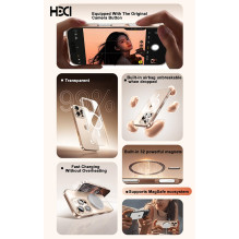 HDD Clear MagSafe Case for Apple iPhone 16 Pro Max transparent HDD Clear MagSafe Case for Apple iPhone 16 Pro Max transparent