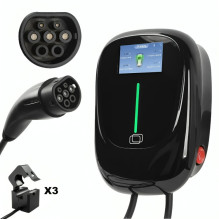 Electric vehicle charging station with dynamic power control Reach EVCS8L Type2 16A 11kW 5.0m DLM