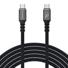 USB cable Wozinsky WPS-UY41S USB-C Thunderbolt 4 240W 1.0m black USB cable Wozinsky WPS-UY41S USB-C Thunderbolt 4 240W 1.0m black