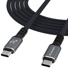 USB cable Wozinsky WPS-UY41S USB-C Thunderbolt 4 240W 1.0m black USB cable Wozinsky WPS-UY41S USB-C Thunderbolt 4 240W 1.0m black