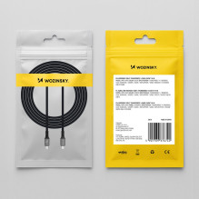 USB cable Wozinsky WPS-UY41S USB-C Thunderbolt 4 240W 1.0m black USB cable Wozinsky WPS-UY41S USB-C Thunderbolt 4 240W 1.0m black