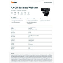 WEB kamera Axtel AX-2K Business Webcam WEB kamera Axtel AX-2K Business Webcam