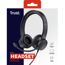 Trust Ayda Headset Wired Head-band Calls / Music Black