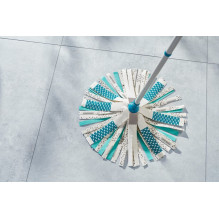 LEIFHEIT 52106 mop Cotton, Fiber Dry&amp;wet Blue, White