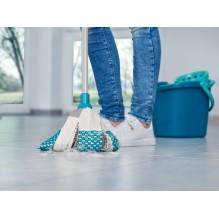 LEIFHEIT 52106 mop Cotton, Fiber Dry&amp;wet Blue, White