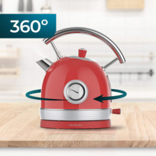 Cecotec Cecotec Thermosense 420 Vintage Light Red, kettle red / stainle