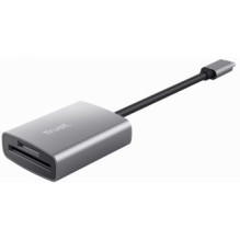 Kortelių skaitytuvas „Trust Fast Aluminum USB Cardreader“