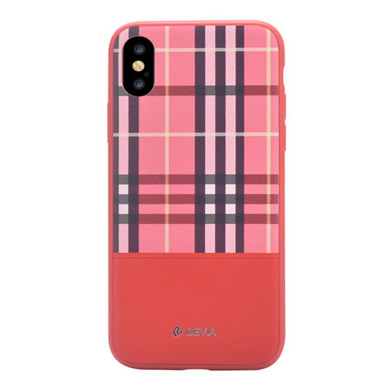 Devia Apple iPhone X Lattice dėklas, raudonas