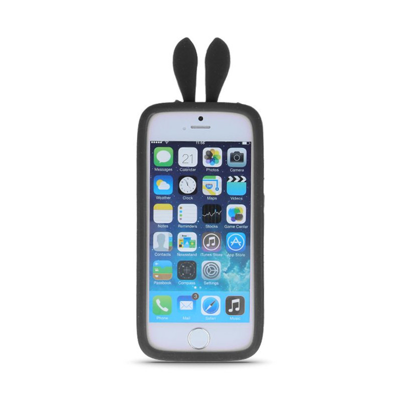 GreenGo Universal bumper L (10cm) Rabbit Ears Black