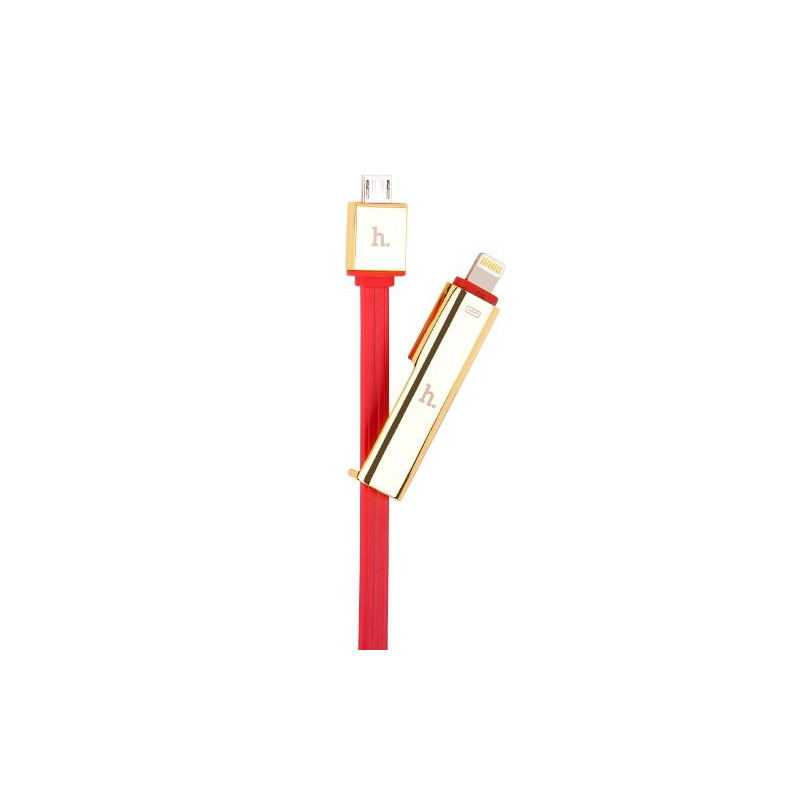 Hoco Universal UPL14 Lipstick series charging cable to in one (apple with micro usb) sarkans