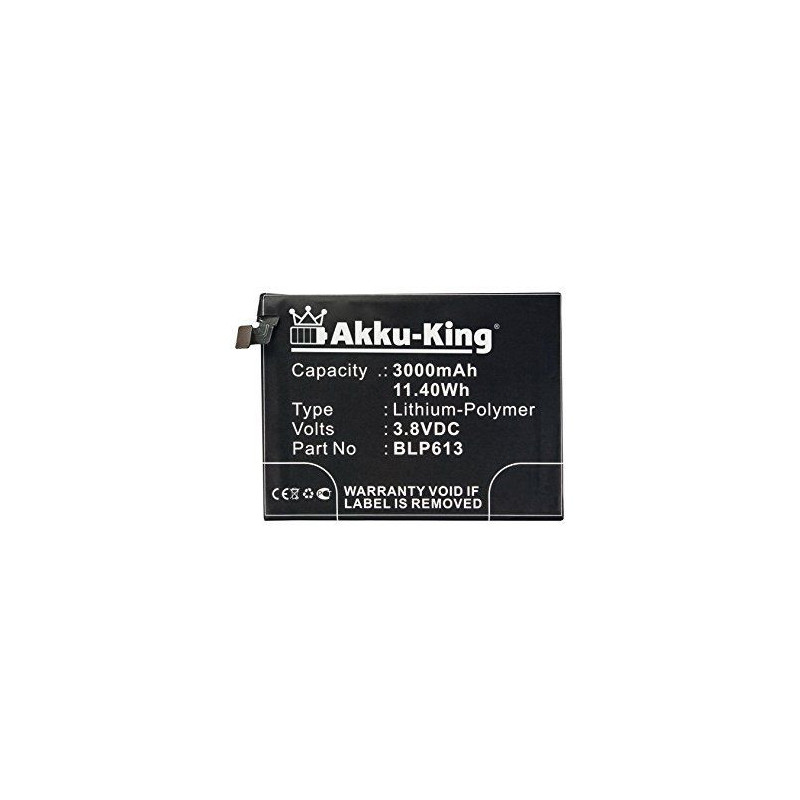 N / A OnePlus BLP613 Three 3 A3000 A3003 Li-Pol 3000mAh