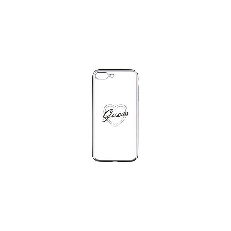 Guess Apple iPhone 7 Plus / 8 Plus Apple Heart TPU Case Silver