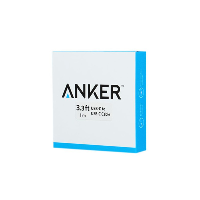 „Anker“ universalus USB-C–USB-C laidas, 1 m, A8180, juodas