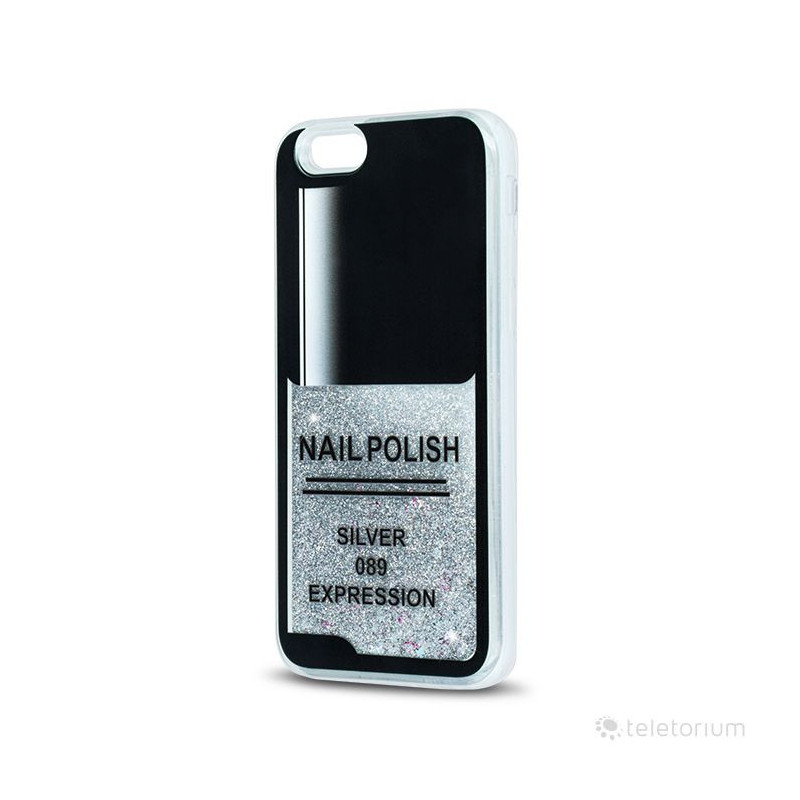 „GreenGo Apple iPhone 7“ / „iPhone 8“ skysto blizgučio TPU dėklas, sidabrinis