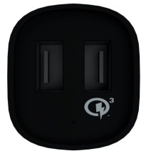 Evelatus - Evelatus greitas automobilio įkroviklis QCC02 juodas Evelatus - Evelatus greitas automobilio įkroviklis QCC02 juodas