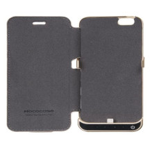 Hoco Apple iPhone 6 itin plona baterija 3000mAh su odiniu dėklu, juodas