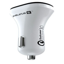 Evelatus - Evelatus Quick Car Charger QCC02 White Evelatus - Evelatus Quick Car Charger QCC02 White