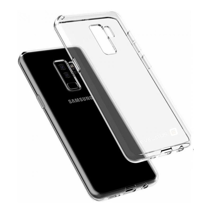 Evelatus Samsung S9 Plus Clear Silicone Case 1.5mm TPU Transparent