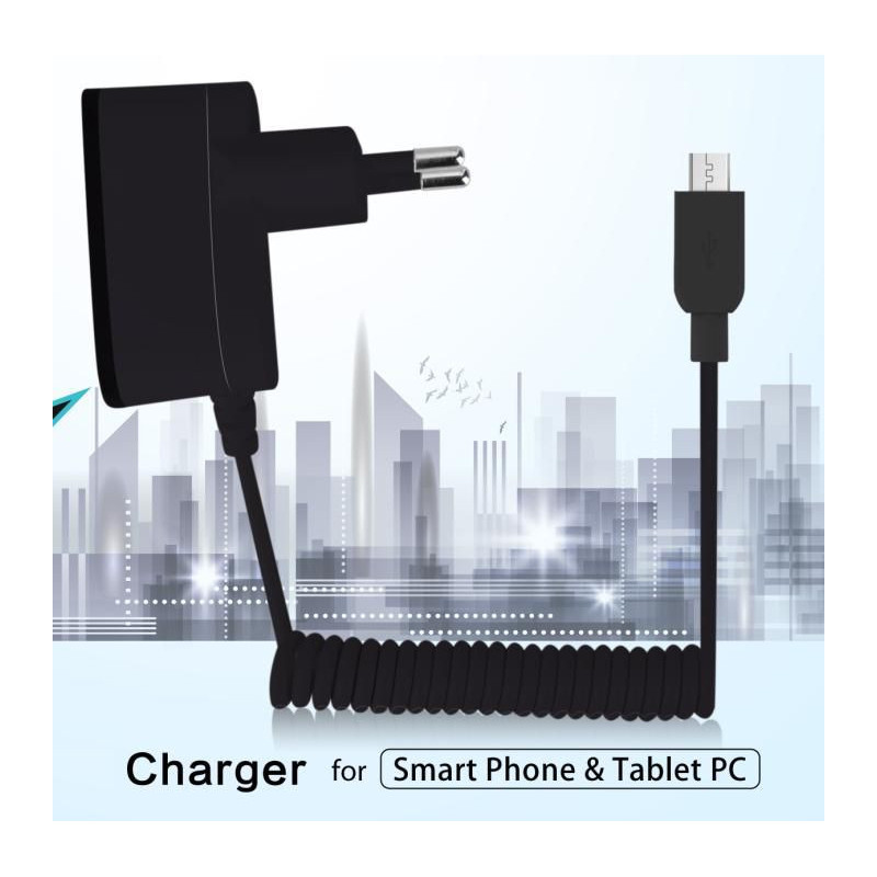 Nėra „MicroUSB“ laido įkroviklio Nėra juodo