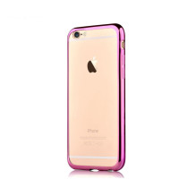 Devia Apple iPhone X blizgučiais dengtas minkštas dėklas, raudonas