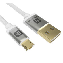 „Evelatus“ universalus duomenų kabelis „Micro USB EDC02“, dvipusis, paauksuotas, baltas „Evelatus“ universalus duomenų kabelis „Micro USB EDC02“, dvipusis, paauksuotas, baltas