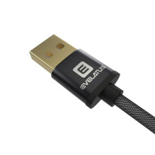 Evelatus Data cable Micro USB EDC02 dual side gold plated connectors Black Evelatus Data cable Micro USB EDC02 dual side gold plated connectors Black