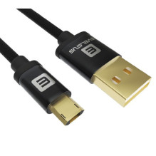 Evelatus Data cable Micro USB EDC02 dual side gold plated connectors Black Evelatus Data cable Micro USB EDC02 dual side gold plated connectors Black