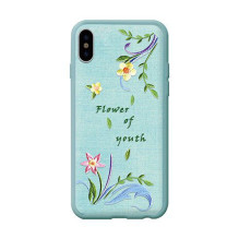 Devia Apple iPhone X dėklas su gėlių siuvinėjimu, lanzh