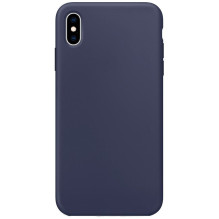 Evelatus Apple iPhone Xs Max Premium Soft Touch Silicone Case Midnight Blue