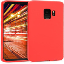 Evelatus Samsung Galaxy S9 Plus Premium Soft Touch Silicone Case Red