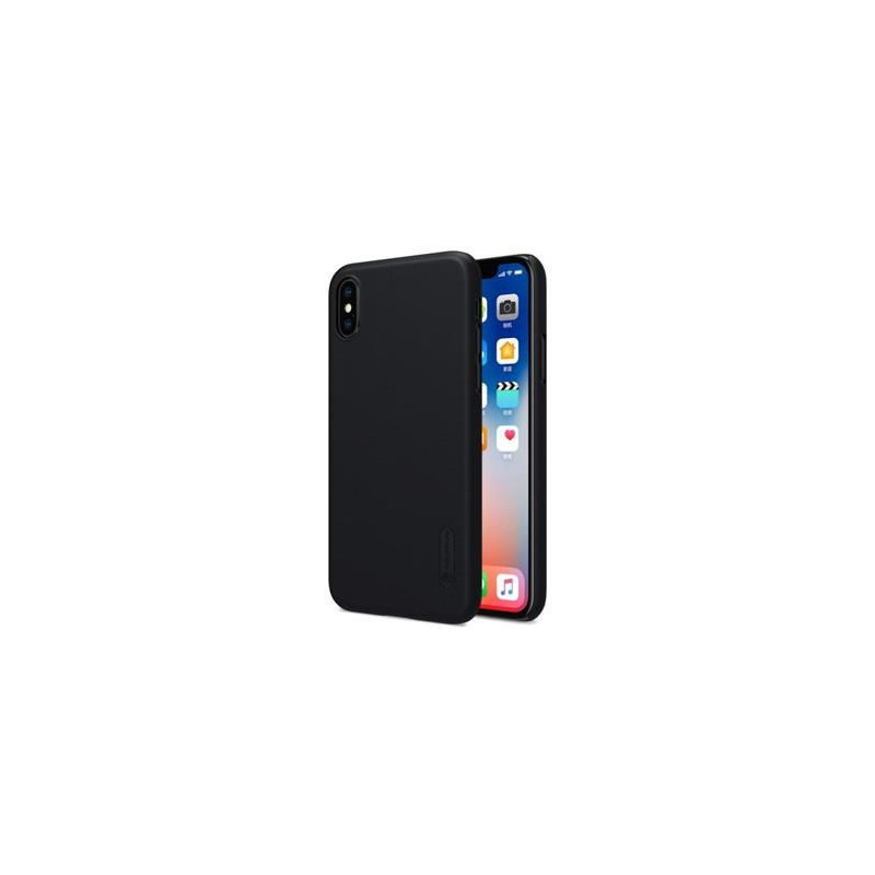 „Nillkin“ „Apple iPhone X / XS“ super matinis galinis dangtelis, juodas