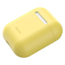 „Baseus Apple Silica“ serijos itin plonas silikoninis apsauginis dėklas, skirtas „Airpods 1“ / „2“, geltonas „Baseus Apple Silica“ serijos itin plonas silikoninis apsauginis dėklas, skirtas „Airpods 1“ / „2“, geltonas