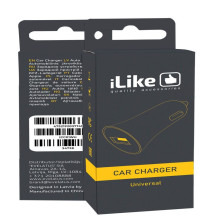 iLike - Automobilinis įkroviklis ICC01 baltas