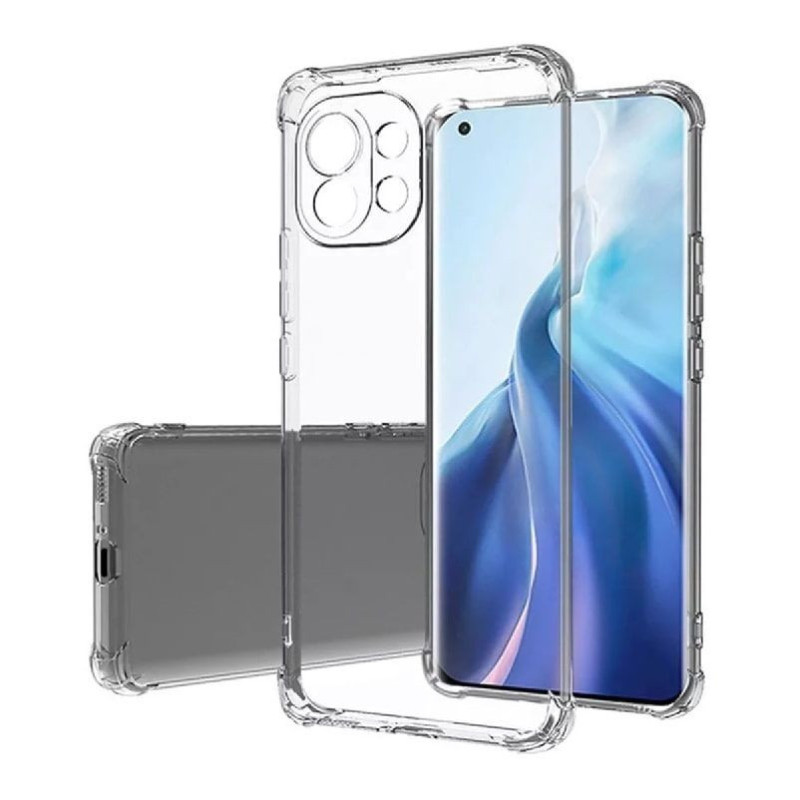 „Evelatus Xiaomi Mi 11“ karinis smūgiams atsparus silikoninis dėklas TPU permatomas