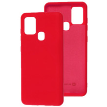 „Evelatus“ „Samsung Galaxy A21s“ nano silikoninis dėklas, minkštas lietimui, raudonas, TPU, su minkštu lietimui jautriu 