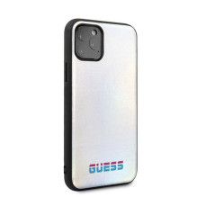 „Guess“ irisinis dėklas „Apple iPhone 11 Pro“ sidabrinis „Guess“ irisinis dėklas „Apple iPhone 11 Pro“ sidabrinis
